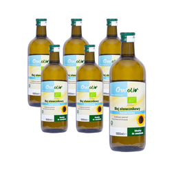 SET 6 x Sonnenblumenfrittieröl BIO 1 l