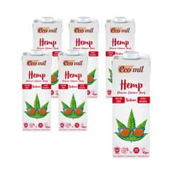 SET 6 x Glutenfreies zuckerfreies Hanfgetränk BIO 1 l