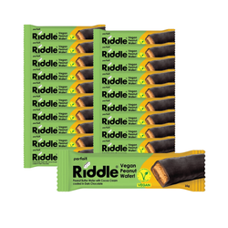 SET 20 x  Veganer Erdnussbutter-Riegel in dunkler Schokolade 35 g