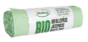 Bio- und Mischabfallsäcke 35 l 20 Stk. (kompostierbar und biologisch abbaubar) - Biobag