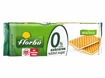 Gefüllte Waffeln ohne Zuckerzusatz 160 g - Florbu