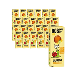 SET 24 x Apfel-Birne-Zitrus-Zitrus" Snack ohne Zuckerzusatz Bob Snail, 27 g