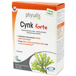 Zink forte Nahrungsergänzungsmittel 30 Tabletten - Physalis