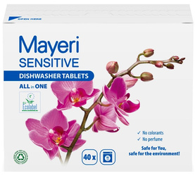 Spülmaschinentabs Sensitive All-in-One 40 Stück – Mayeri