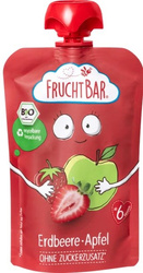 Bio Fruchtmus Erdbeere, Apfel 100 g – Fruchtbar