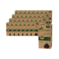 SET 24 x Haarfärbemittel braun (4.00) 250 g - Biomagic
