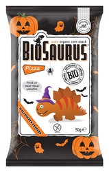Dinosaurier HALLOWEEN Mais-Chips mit Pizzageschmack glutenfrei BIO 50 g