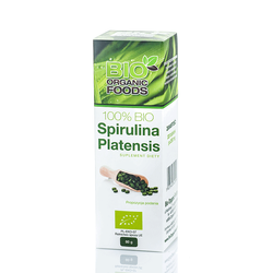 Spirulina Platensis (250 mg) Nahrungsergänzungsmittel 320 Tabletten BIO - Bio Organic Foods