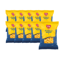 SET 10 x Glutenfreie Fusilli-Nudeln 250 g