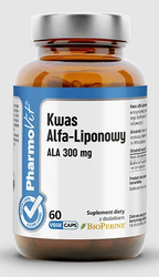 Alpha-Liponsäure ALA (300 mg) glutenfreies Nahrungsergänzungsmittel 60 Kapseln - Pharmovit (Clean Label)