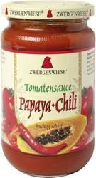 Glutenfreie Papaya-Chili-Tomatensauce BIO 350 g (scharf)