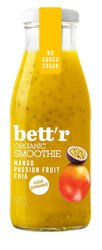 Kaltgepresster Smoothie mit Mango, Passionsfrucht und Chia BIO 250 ml - smart organic (Bett'r)