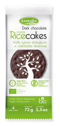 Glutenfreies Dessert mit Schokolade überzogene Reiswaffeln bio 72 g - Lestello