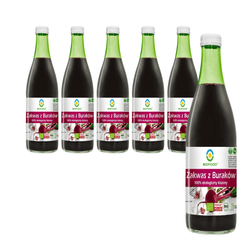 SET 6 x Glutenfreier Sauerteig mit eingelegter Roter Bete BIO 500 ml