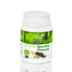 Spirulina Platensis (250 mg) Nahrungsergänzungsmittel 1200 Tabletten BIO - Bio Organic Foods