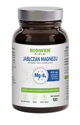 Magnesiummalat + Vitamin B6 Nahrungsergänzungsmittel 100 Kapseln - HempKing Biowen