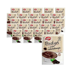 SET 25 x Glutenfreier Pudding mit Schokoladengeschmack, zuckerfrei 40 g - Celiko
