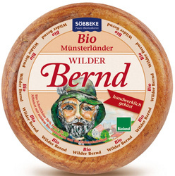 GELBER KÄSE Wild Bernd gereifter gelber Käse (50 % Fett in der Trockenmasse) Bio (3,5 kg - 4,0 kg) - Sobbeke