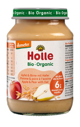 Bio Apfel-Birne mit Hafer ohne Zuckerzusatz 190 g – Holle