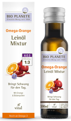 Omega orange - Leinölmischung (Pollen, Orange) bio 100 ml - BIO PLANETE