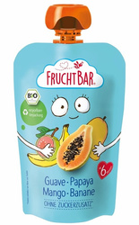 BIO Guave, Papaya, Mango, Banane Püree 100 g – Fruchtbar
