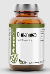 D-Mannose glutenfreies Nahrungsergänzungsmittel 60 Kapseln - Pharmovit (Clean Label)
