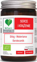 Herz- und Kreislaufunterstützende Tabletten Bio Nahrungsergänzungsmittel 100 Stk. (500 mg) - Be Organic