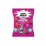Lolli Pop Kugellutscher mit Erdbeer- und Kirschgeschmack, ohne Zuckerzusatz, 120 g – Bunny Ninja