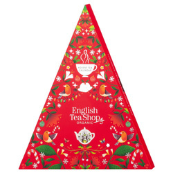 English Tea Shop, BIO Adventskalender Weihnachtsbaum Roter Tee 13 Geschmacksrichtungen, 25 Pyramiden