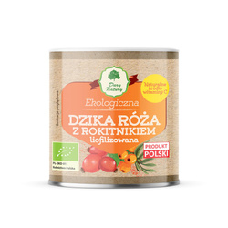 Wilde Hagebutte mit Sanddorn gefriergetrocknetes Bio-Pulver 70 g - Dary Natury