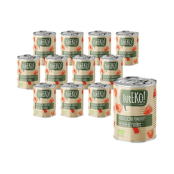 SET 12 x Geschälte und geschnittene Tomaten BIO 400 g/ 240 g