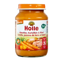 Karotten-Kartoffel-Rindfleisch-Dinner glutenfrei ab 5 Monaten Demeter BIO 190 g (Glas) - Holle