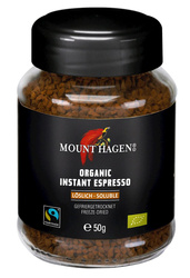 Gefriergetrockneter Arabica/Robusta Espresso Fair Trade Instantkaffee 50 g - Mount Hagen