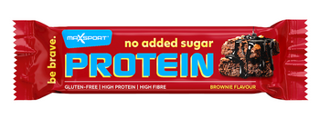 Protein-Brownie-Riegel in Milchschokolade ohne Zuckerzusatz, glutenfrei 40g - MaxSport