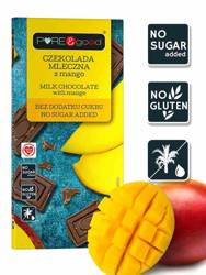 Vollmilchschokolade mit Mango ohne Zuckerzusatz 75 g - Pure&amp;Good