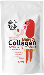 Beauty Collagen Shake Erdbeere Nahrungsergänzungsmittel 200 g - Diät-Lebensmittel