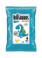 Dinosaurier Mais-Chips mit Meersalz glutenfrei bio 4x15g - Biosaurus