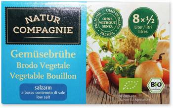 Bouillon - salzreduzierte Gemüsewürfel BIO 68 g