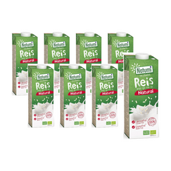 SET 8 x Glutenfreies Reisgetränk ohne Zuckerzusatz BIO 1 l