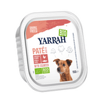 Hundefutter Huhn und Lachspastete mit Algen BIO 150 g - Yarrah