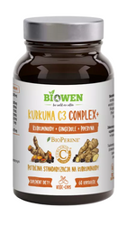 Kurkuma C3 Complex+ glutenfreies Nahrungsergänzungsmittel 60 Kapseln - HempKing (Biowen)