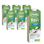 KIT 6 x glutenfreies zuckerfreies Reis-Kokosnuss-Getränk BIO 1l