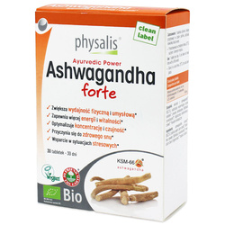 Ashwagandha forte Nahrungsergänzungsmittel BIO 30 Tabletten - Physalis