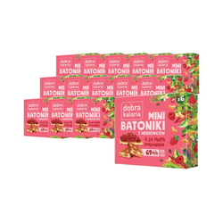 SET 14 x Mini-Cashew-Riegel a'la Himbeertorte 102 g - Dobra Kaloria