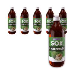 SET 6 x Artischockensaft 100 % 500 ml - Naturavena