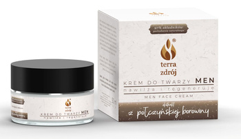 Feuchtigkeitsspendende und regenerierende Gesichtscreme für Männer 50 ml - TERRA ZDRÓJ (Heilschlammserie)