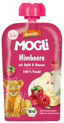 Apfel-Bananen-Himbeer-Mousse ohne Zuckerzusatz ab 1 Jahr demeter bio 100 g - MOGLI
