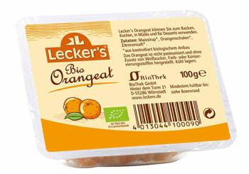 Kandierte Orangenschalen BIO 100 g