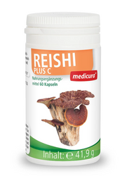 Reishi-Pilze mit Vitamin C Nahrungsergänzungsmittel 60 Kapseln - Medicura