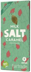Fair gehandelte Milchschokolade mit gesalzenem Karamell BIO 100 g